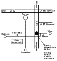 Anfahrtsplan zur Klinik Blankenstein